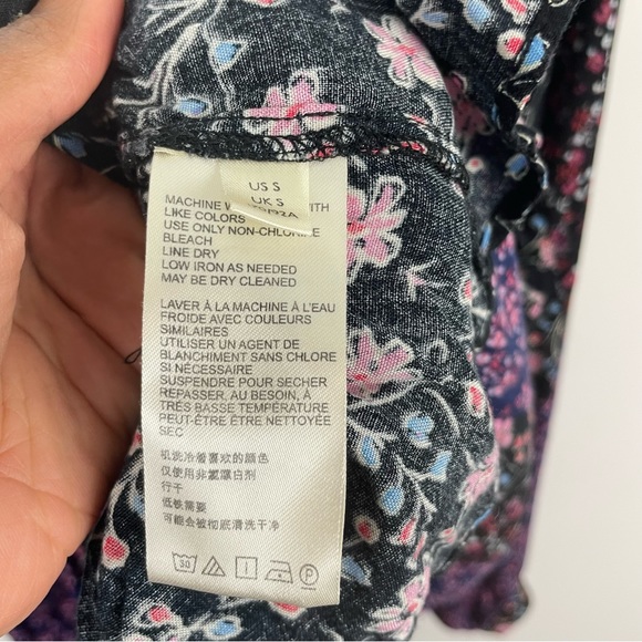 Free People Lost In Your Floral Boho Printed Tunic Dress Size XS - Picture 8 of 11